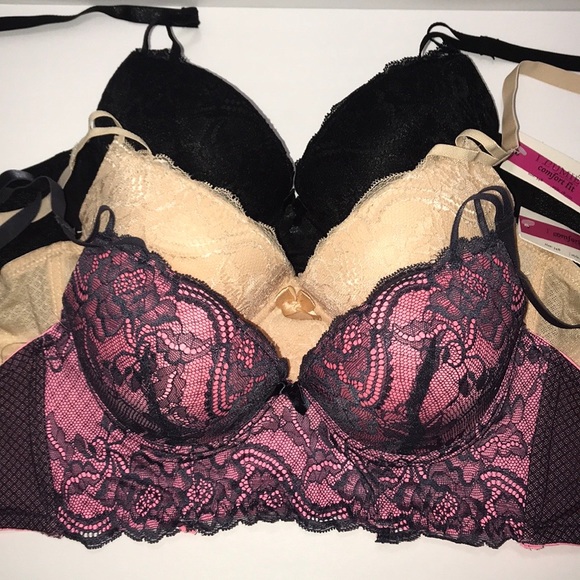 Bundle 3 pieces Push up Bra Confort Fit 4 Hooks - Picture 6 of 12